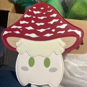 Red and Cream Mushroom Bag Playful Accessories
